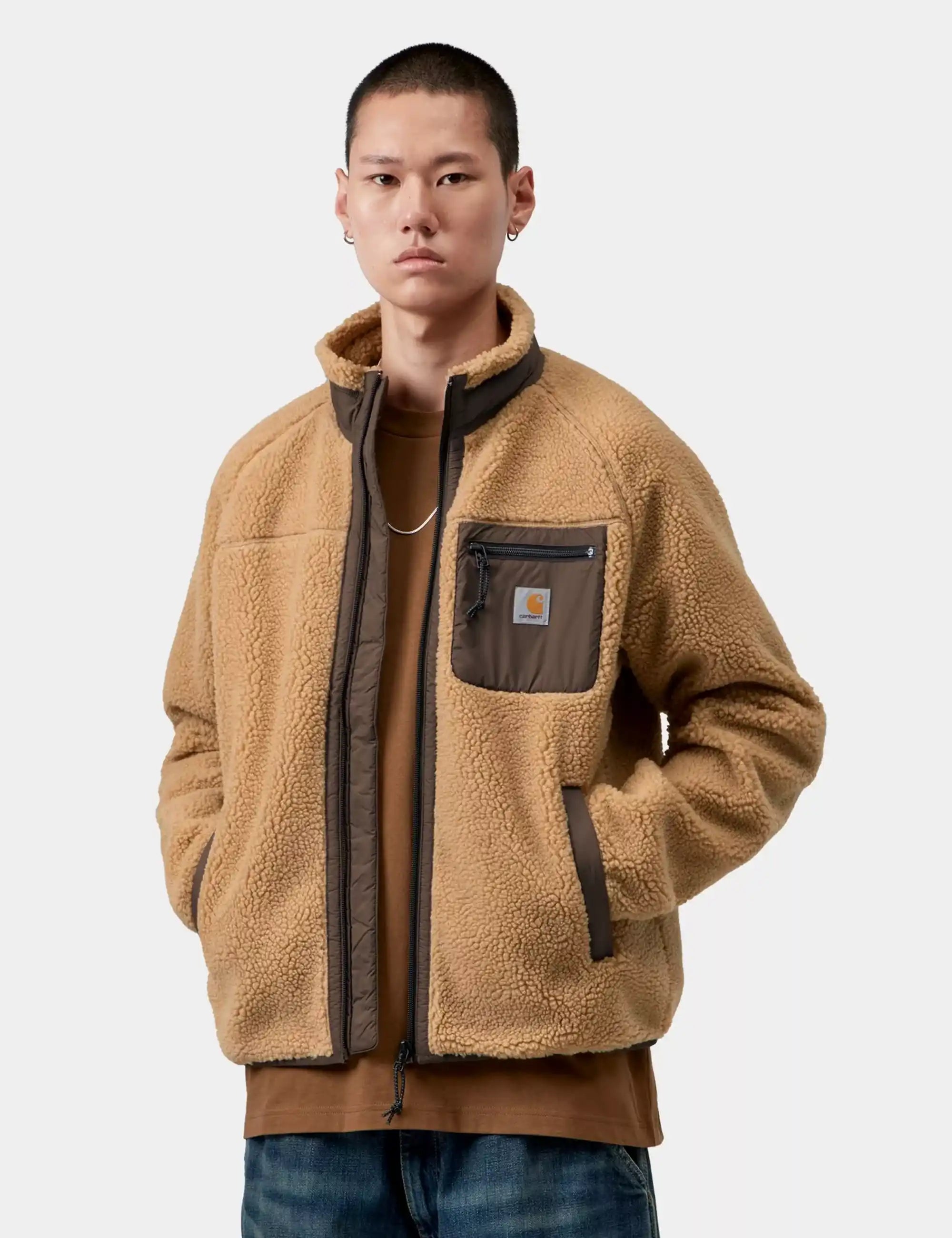 Carhartt WIP Carhartt WIP Prentis Liner Fleece Jacket - WIP Dusty H/Tobacco