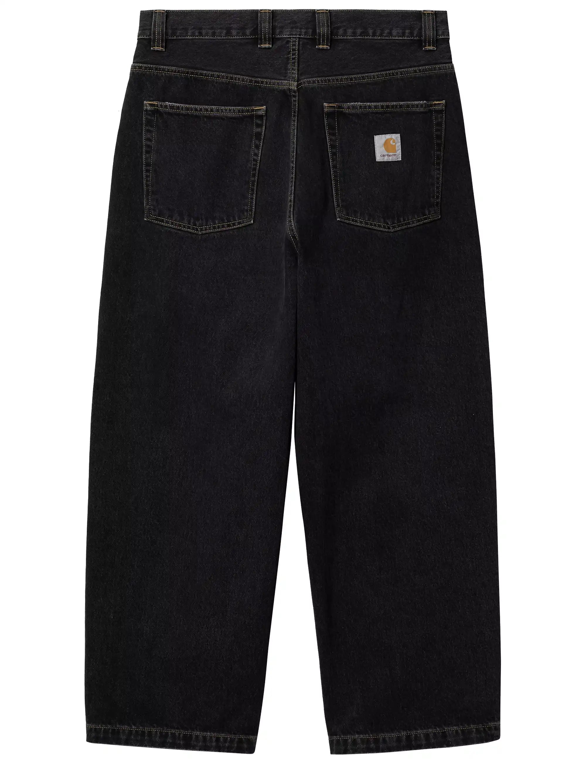 Carhartt WIP Brandon Denim Pant - Black, Stone Washed