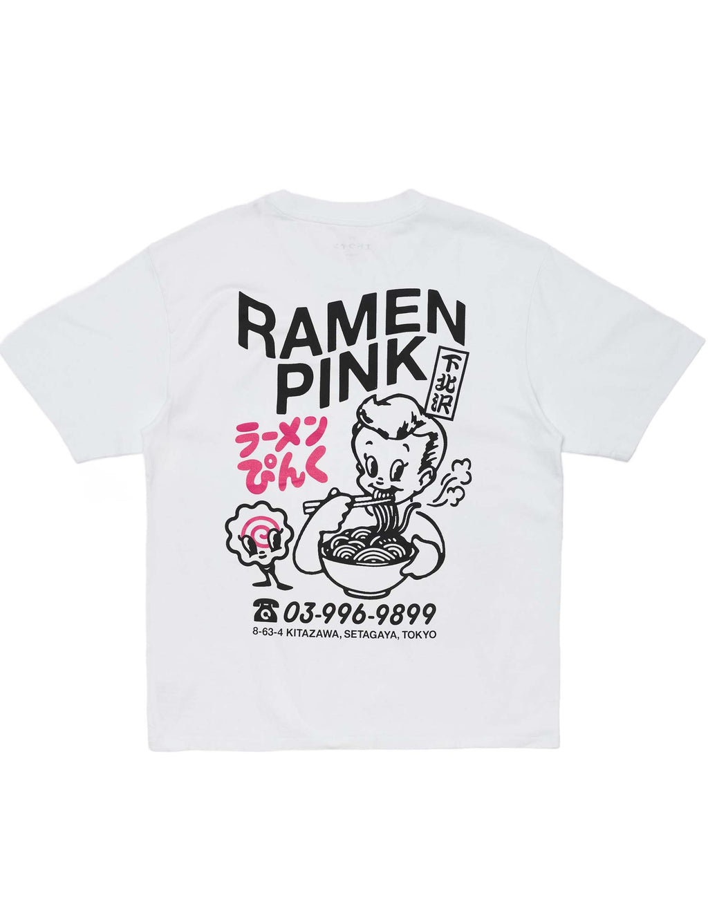 Ramen Pink T-Shirt - White