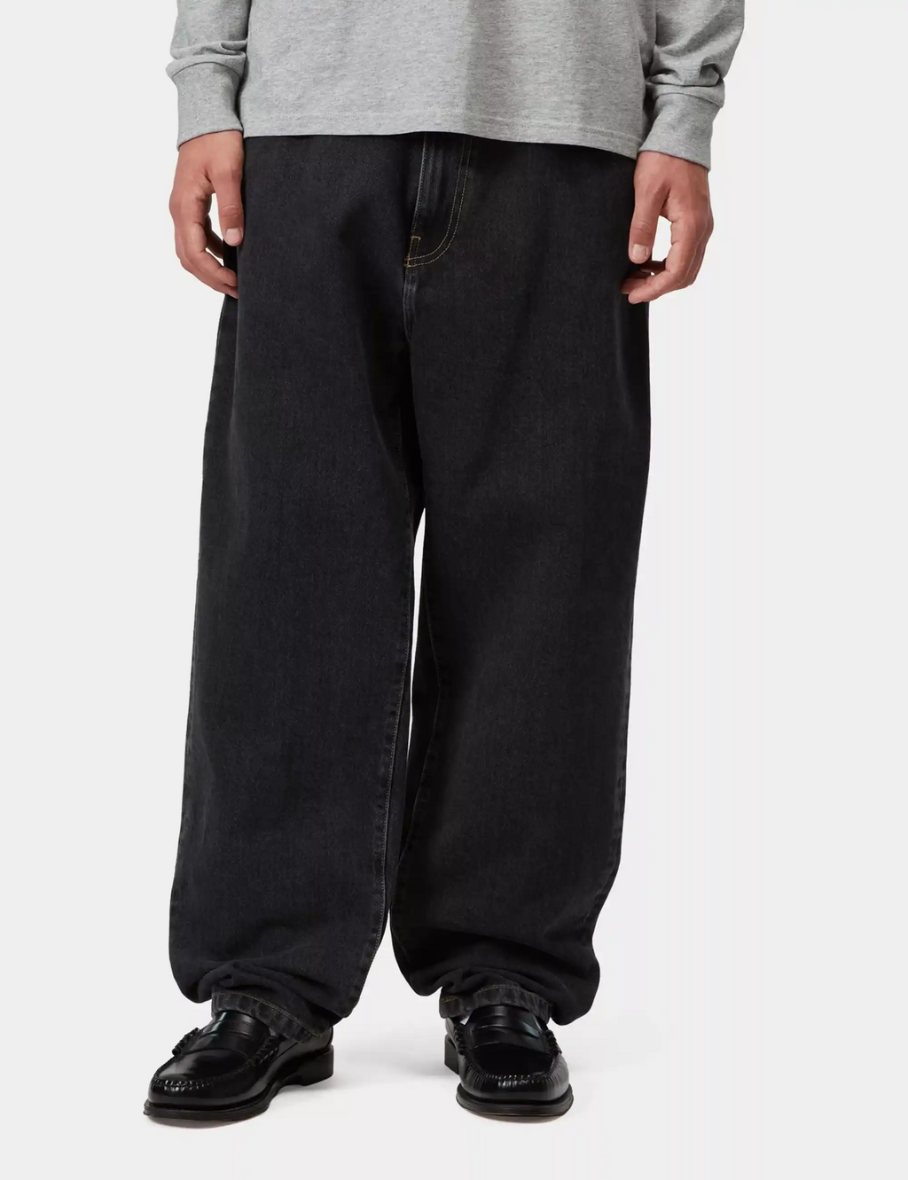 Aaron Denim Pant - Black, Stone Washed