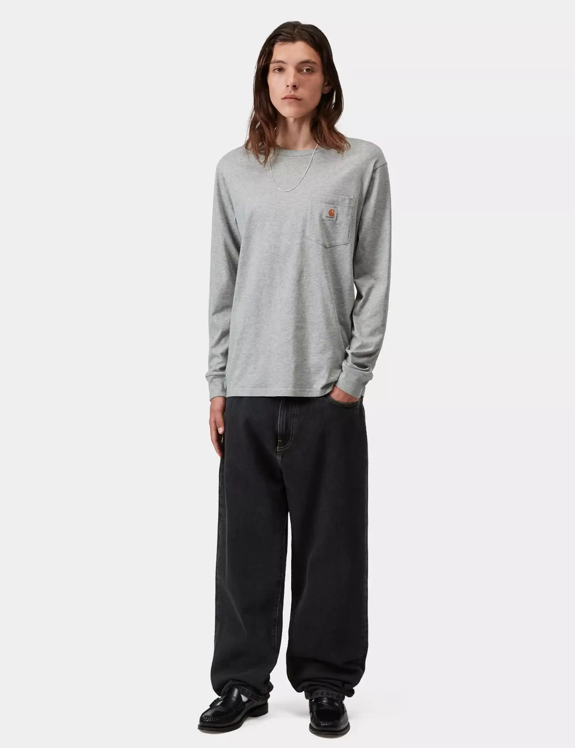 Carhartt WIP Aaron Denim Pant - Black, Stone Washed