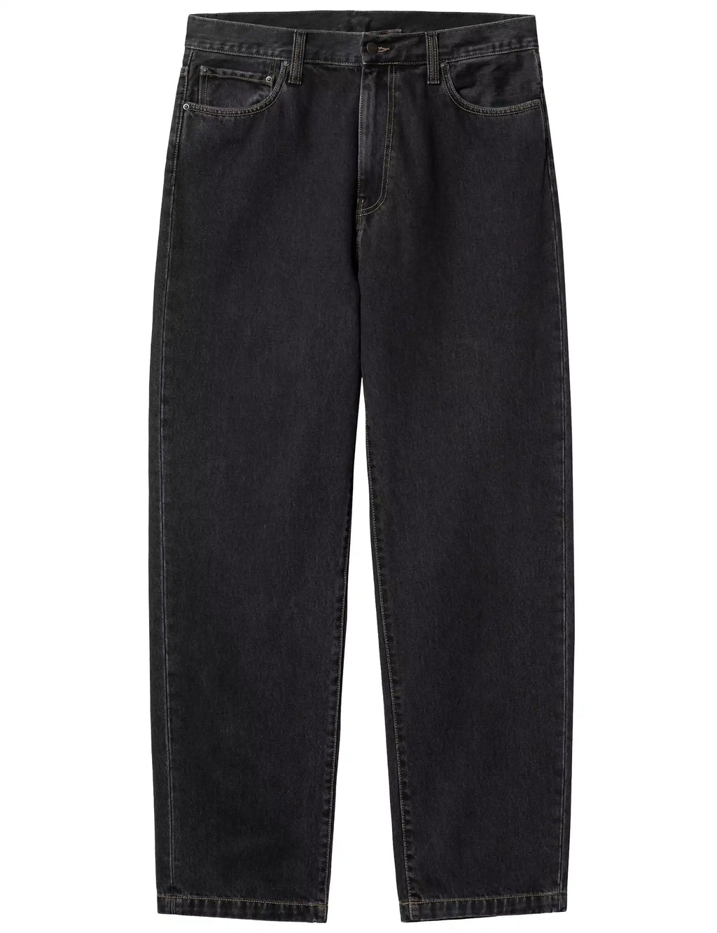 Aaron Denim Pant - Black, Stone Washed
