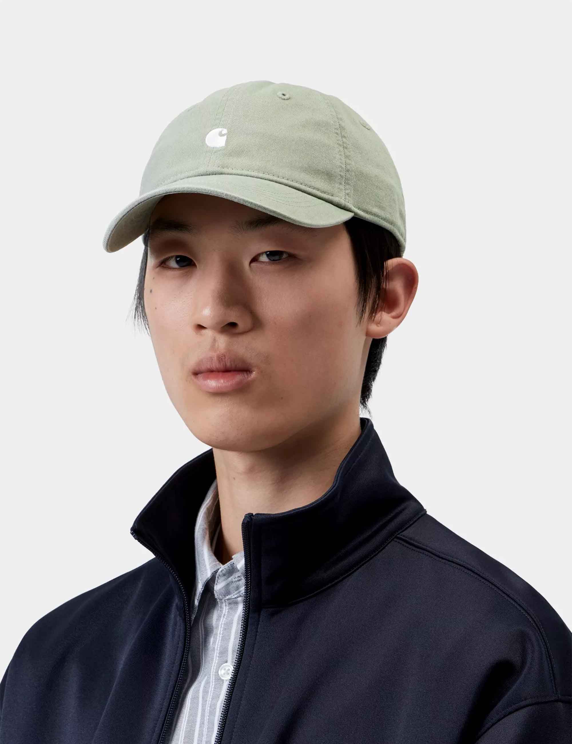 Carhartt WIP Madison Logo Cap - Shady Green/White