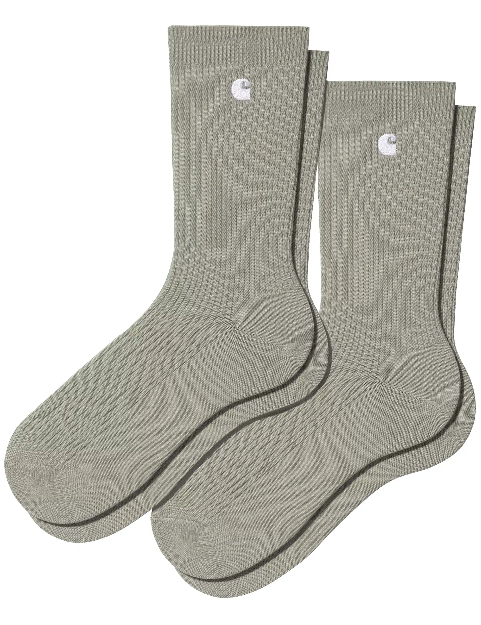 Carhartt WIP Madison Pack Socks - Shady Green/White