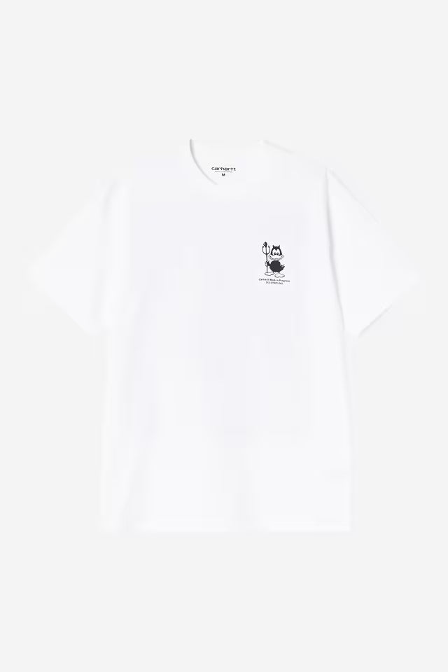 Carhartt WIP white T-shirt with small chest logo