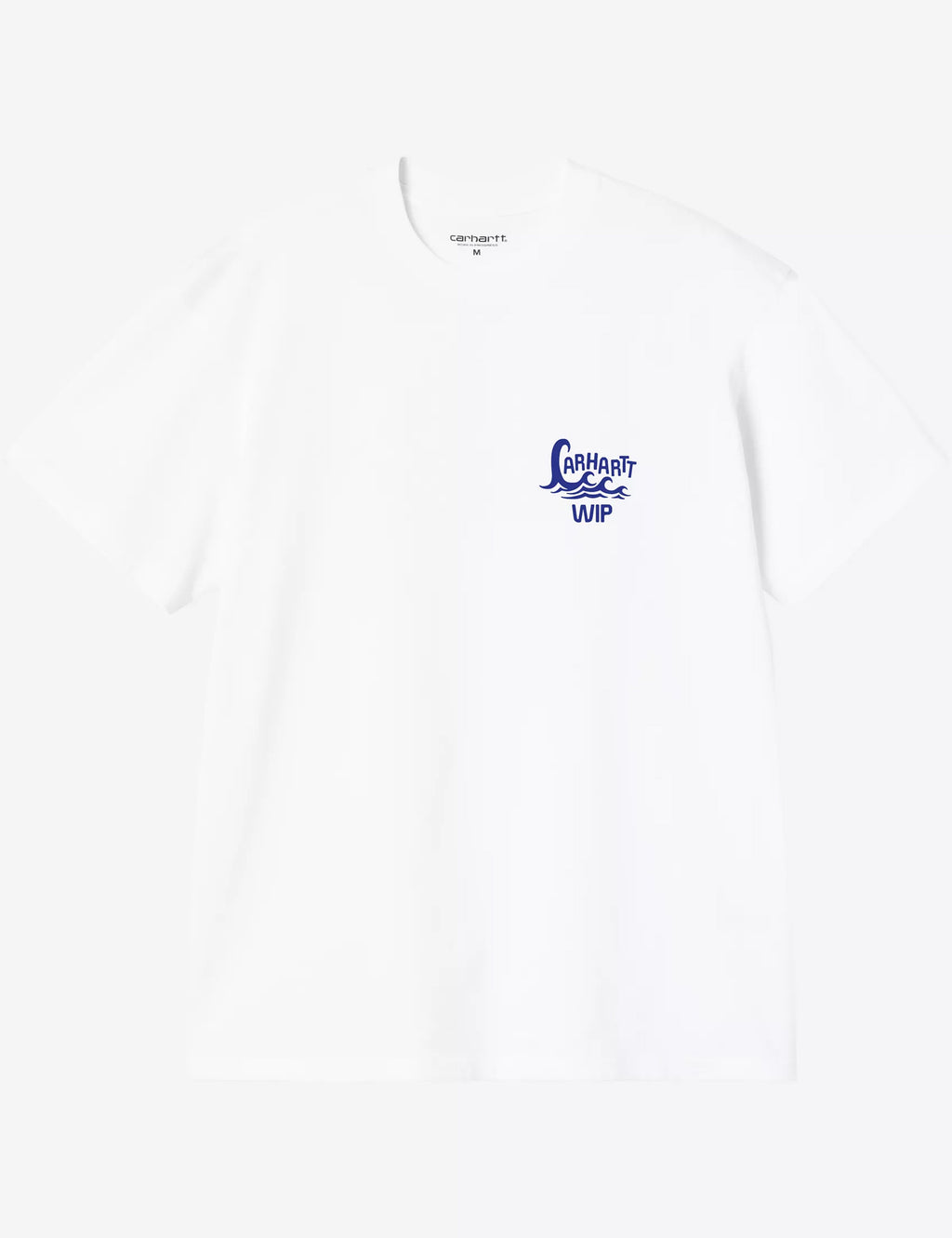 White t-shirt with small chest logo print