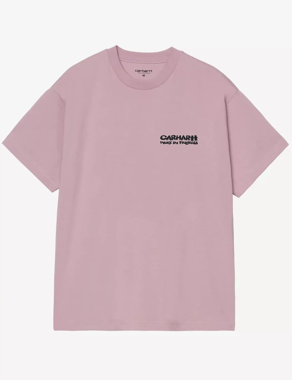 Lilac T-shirt with small chest graphic logo print