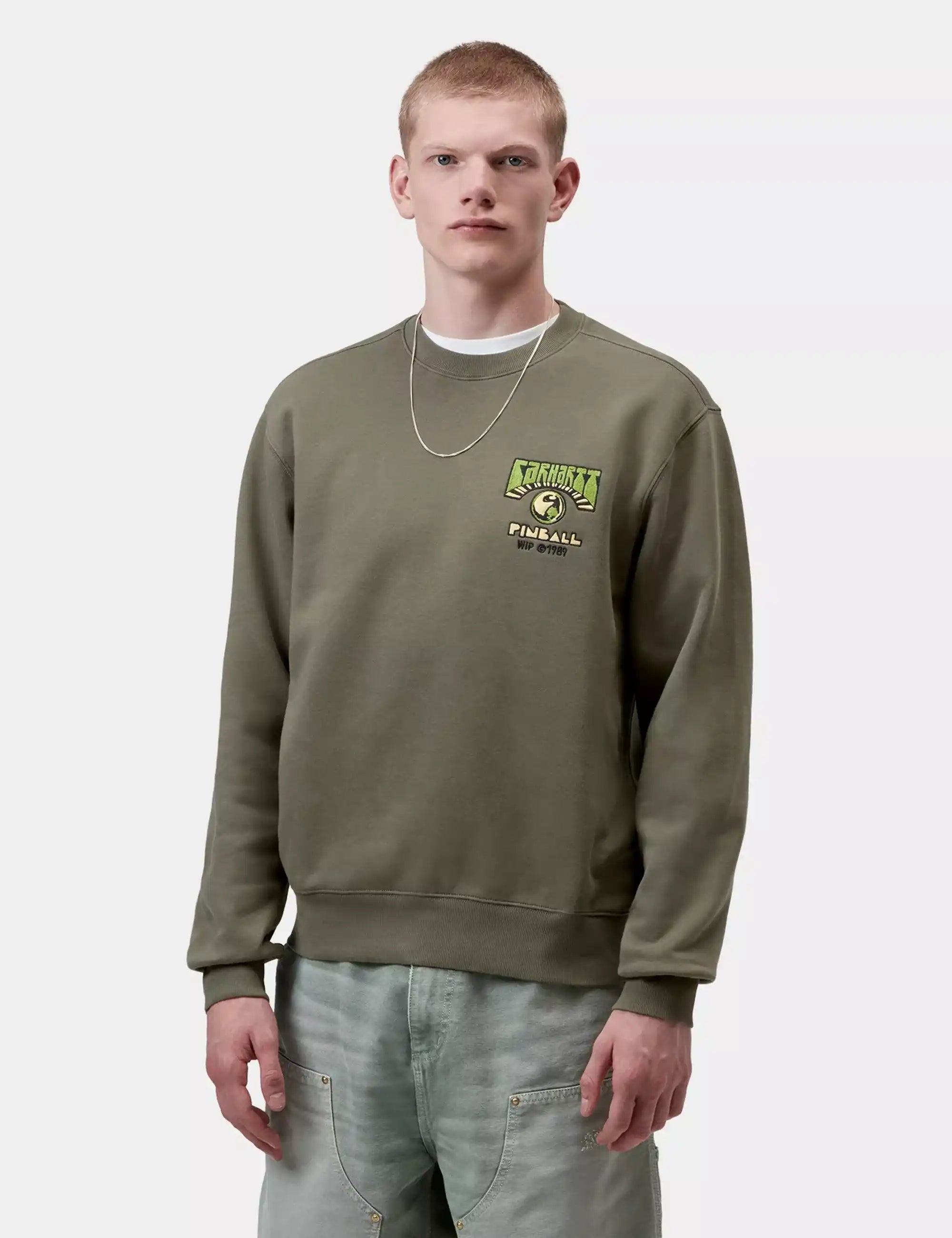 Carhartt WIP Pinball Crew Sweatshirt - Leaf