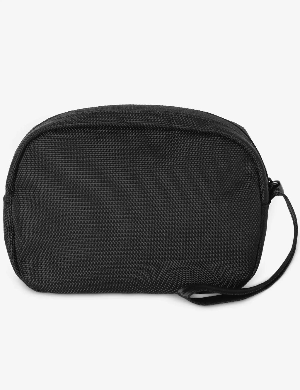 Carhartt WIP black Richmond pouch with textured fabric finish and side wrist strap