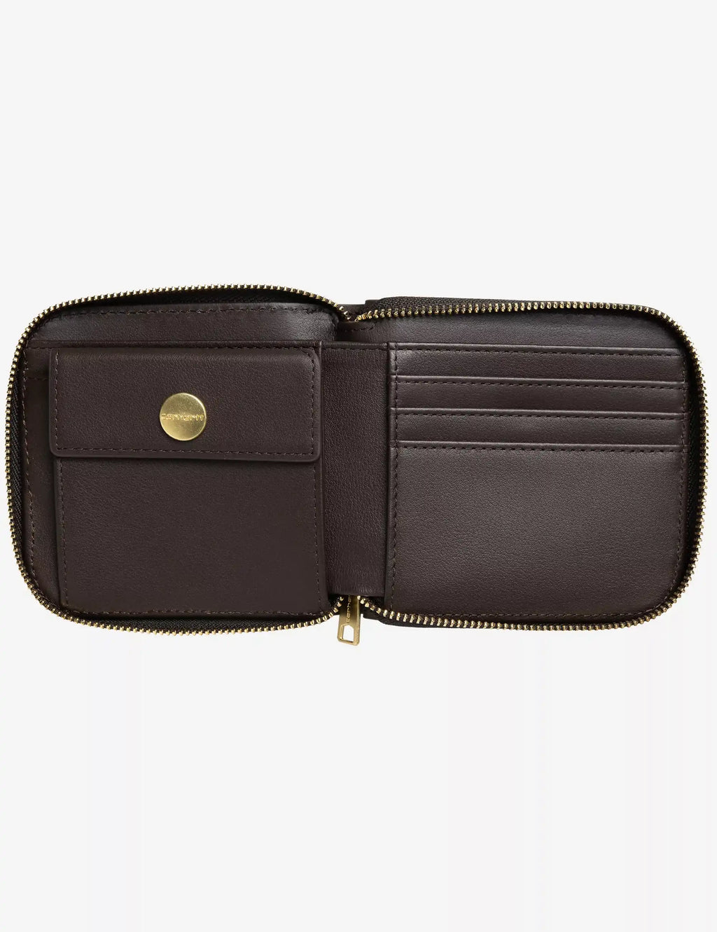 Leather Wallet - Tobacco/Gold