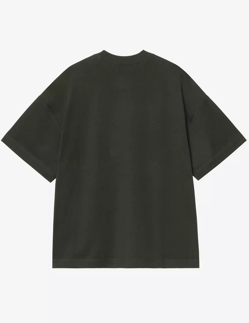 Work T-shirt in dark color, plain back with no pocket