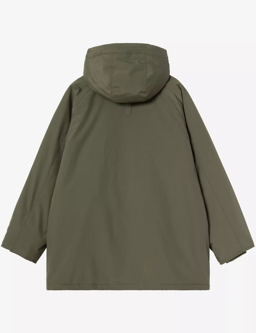 Stanwood Parka in Cypress green with adjustable hood and full-length back