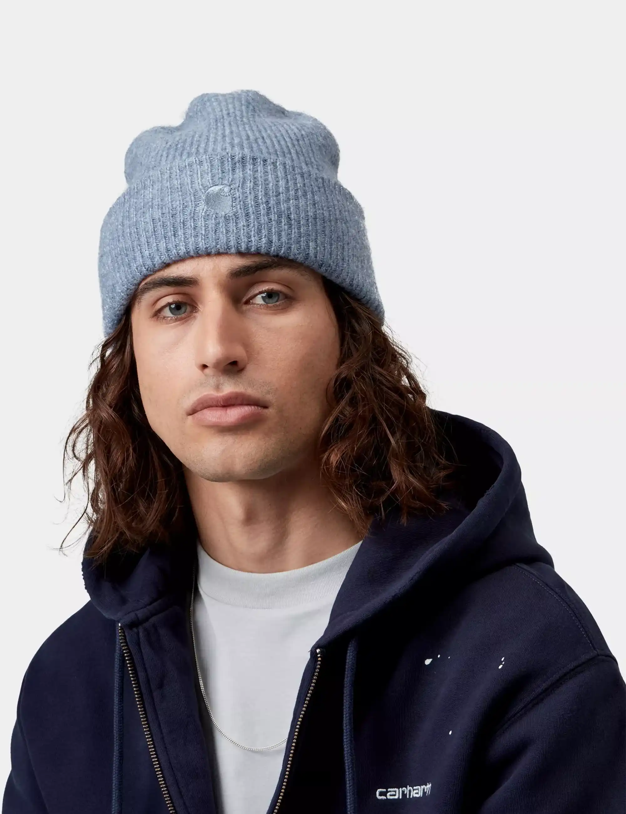 Carhartt WIP Curtis Beanie Hat - Shady Blue