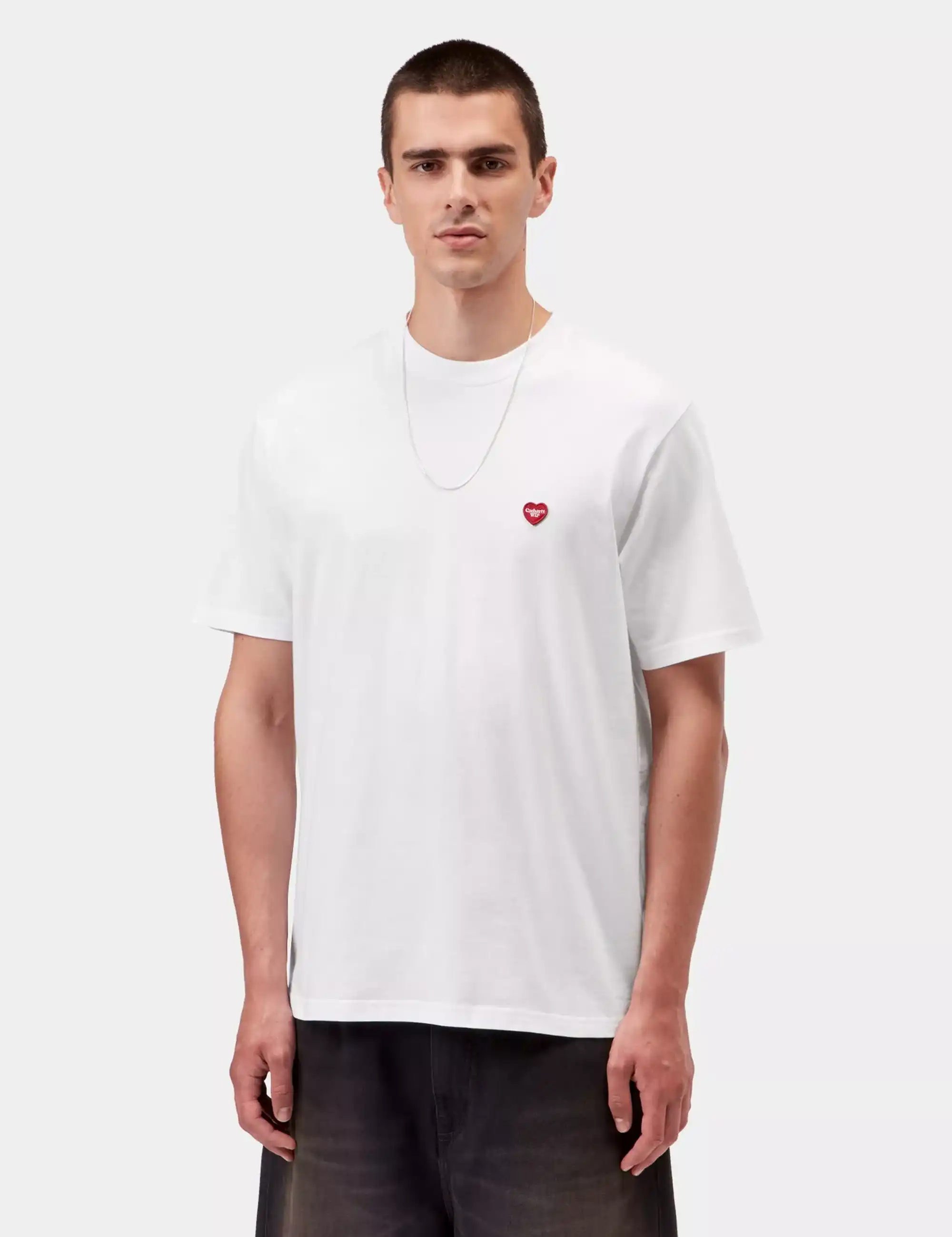 Carhartt WIP Small Heart T-Shirt - White/Red