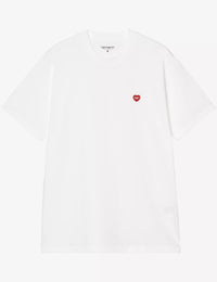 Small Heart T-Shirt - White/Red