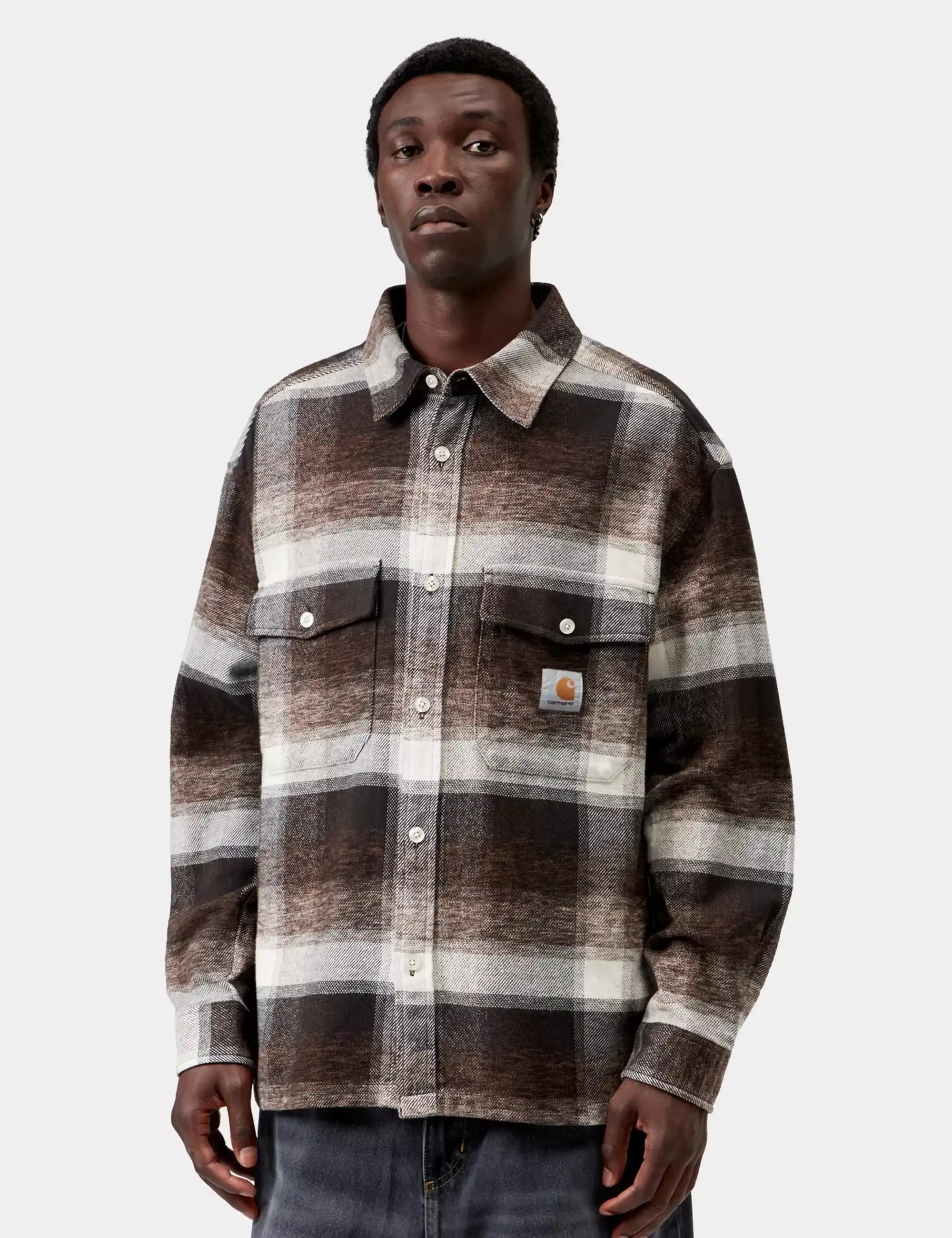 Carhartt WIP Carhartt WIP Esterson Shirt - Esterson Check, Tobacco