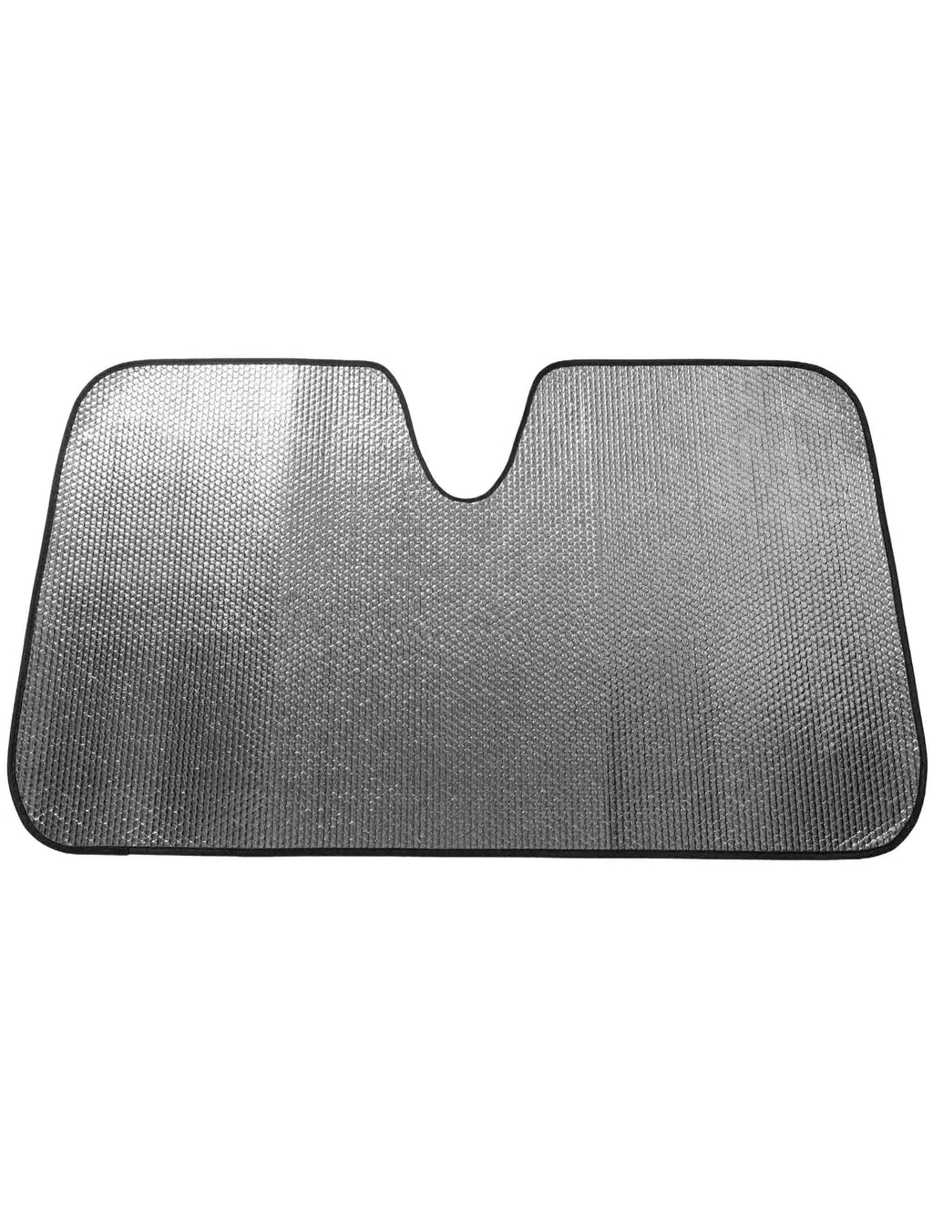Bumper windscreen sunshade in dark gray mesh with central U-shaped notch
