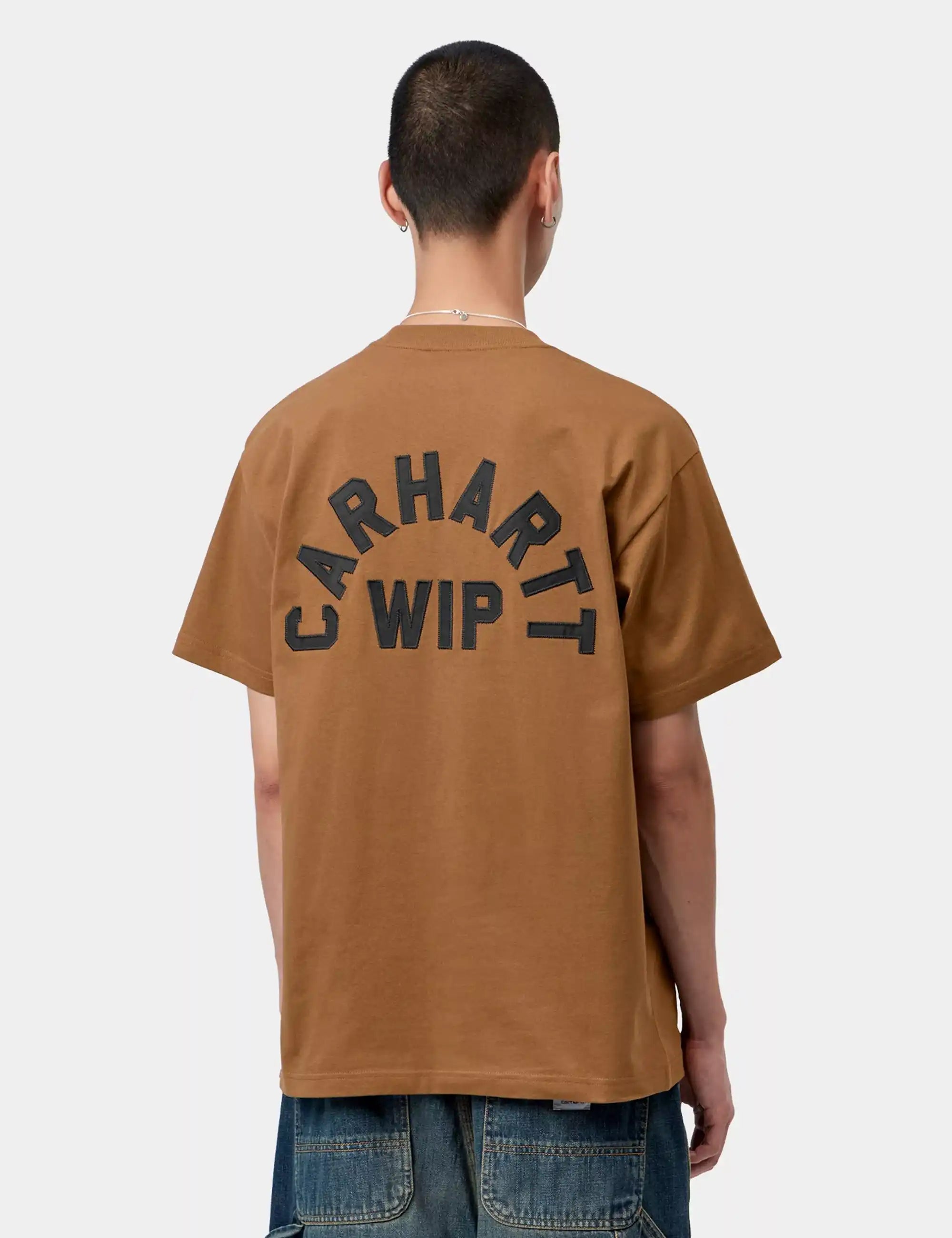 Carhartt WIP Arch Script T-Shirt - WIP H Brown/Black