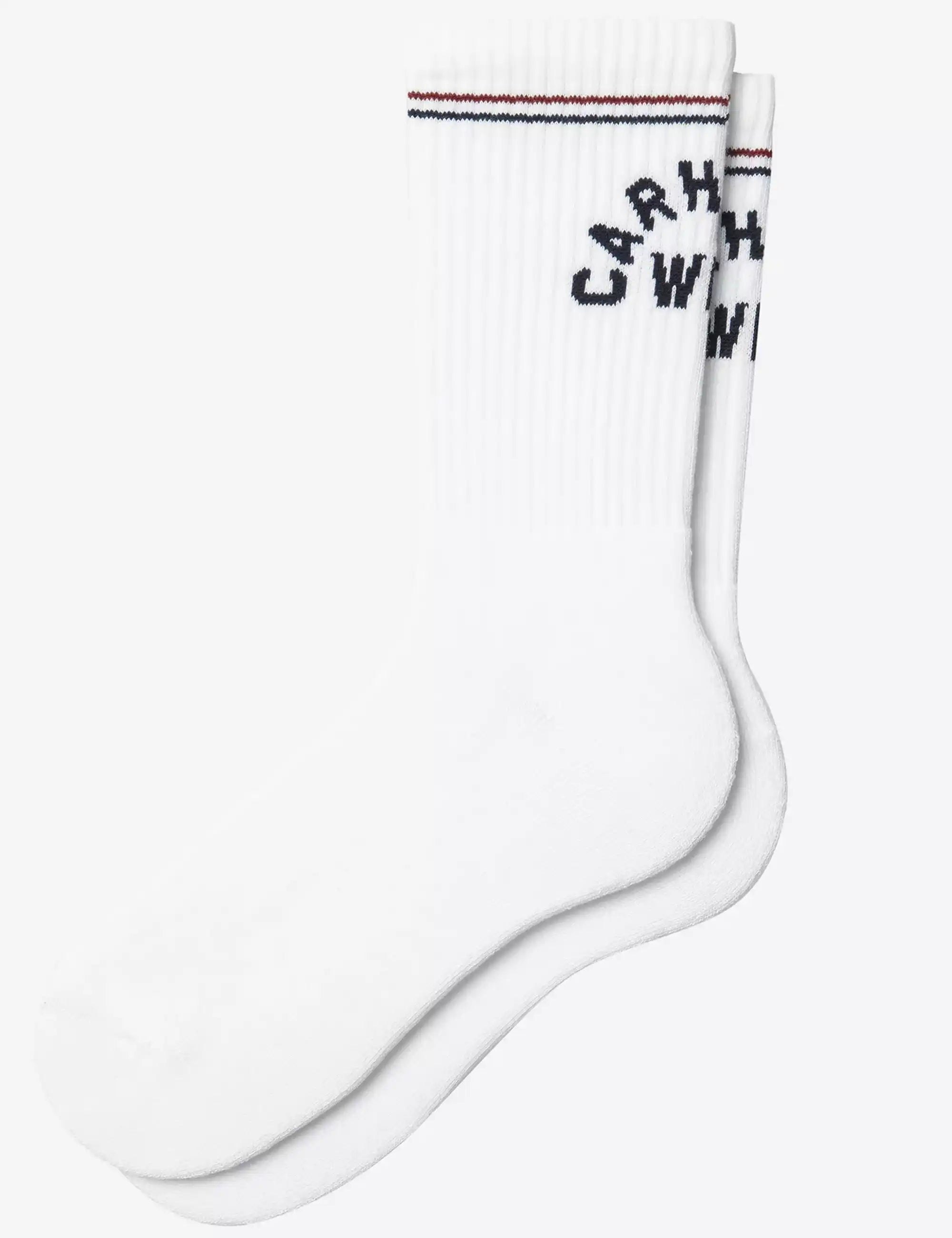 Carhartt WIP Arch Script Socks - White/Dark Navy