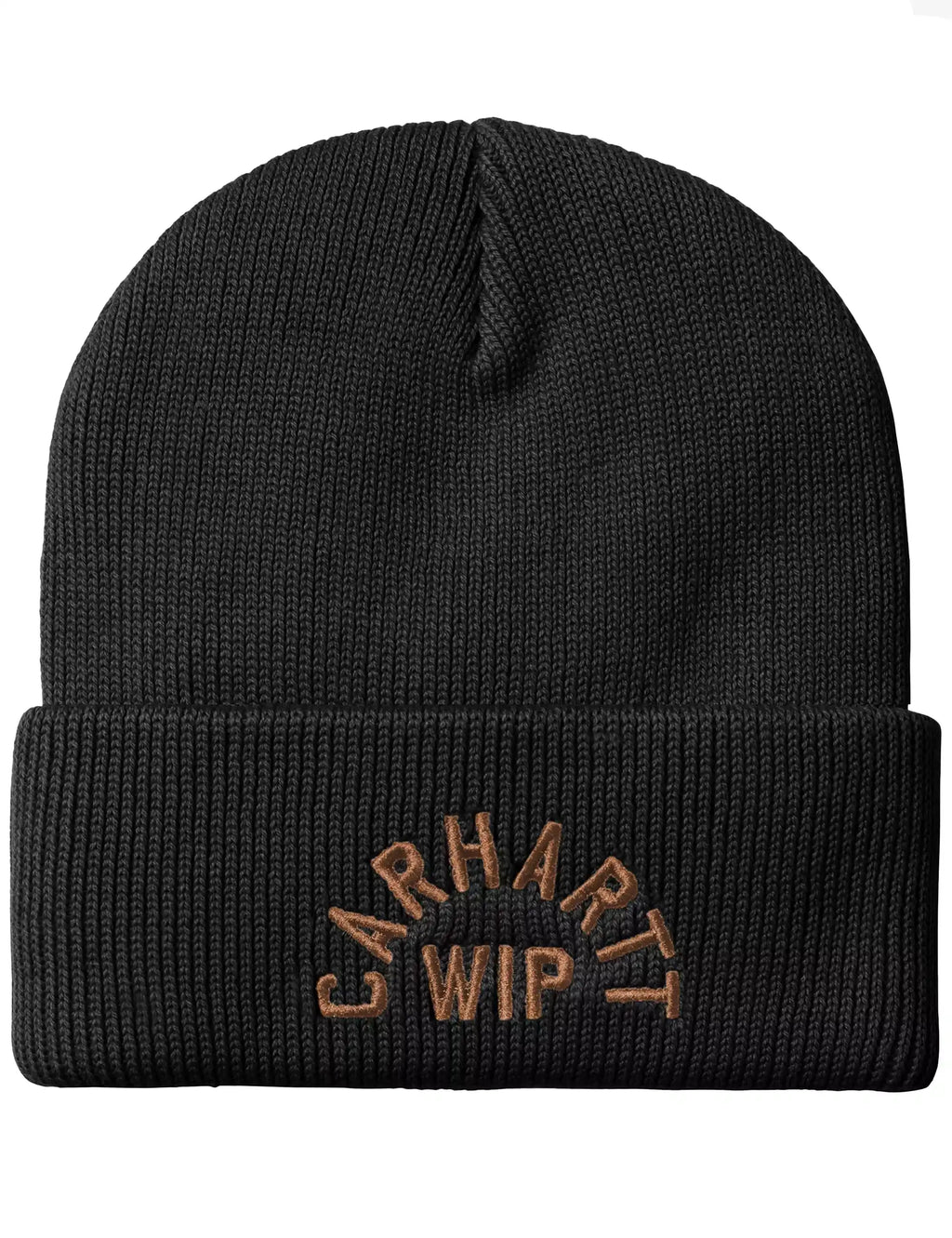 Arch Script Beanie Hat - Black/WIP H Brown