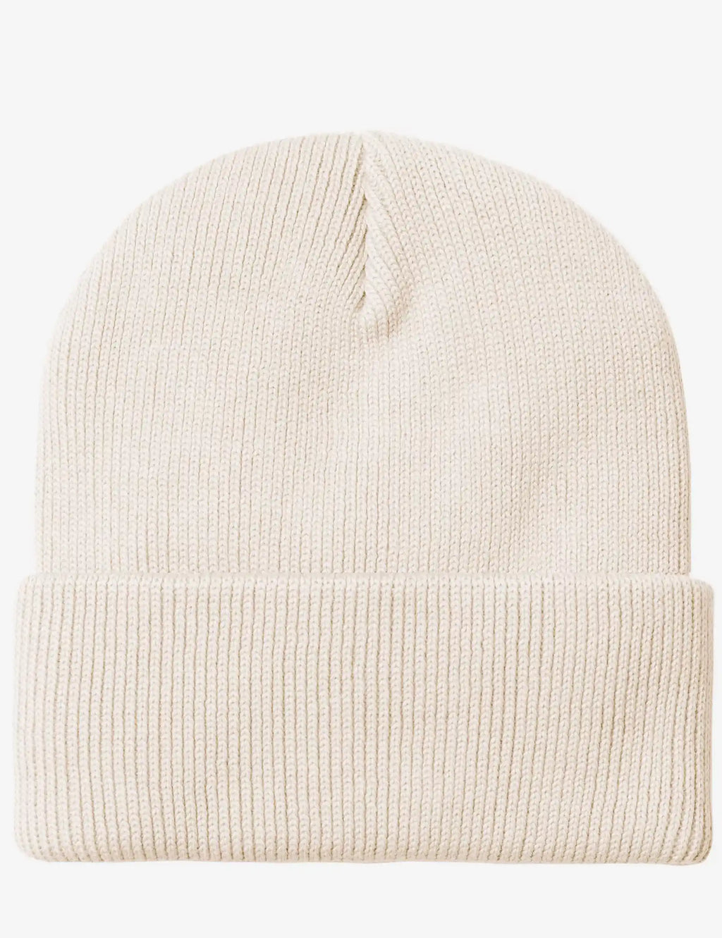 Arch Script Beanie Hat - Natural/Dark Navy