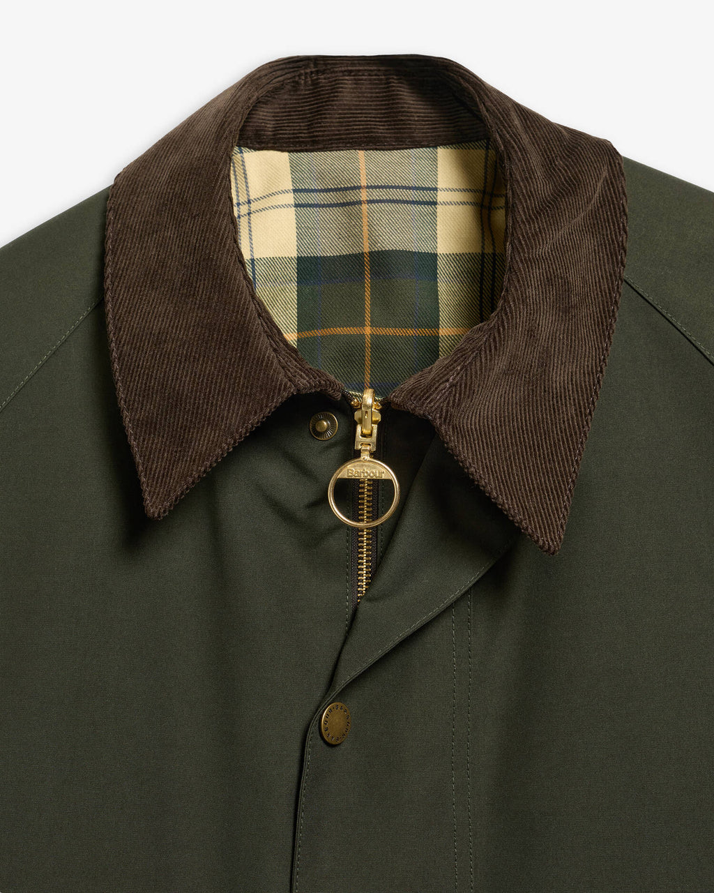Barbour Reversible Transporter Casual Jacket, tartan reverse detail