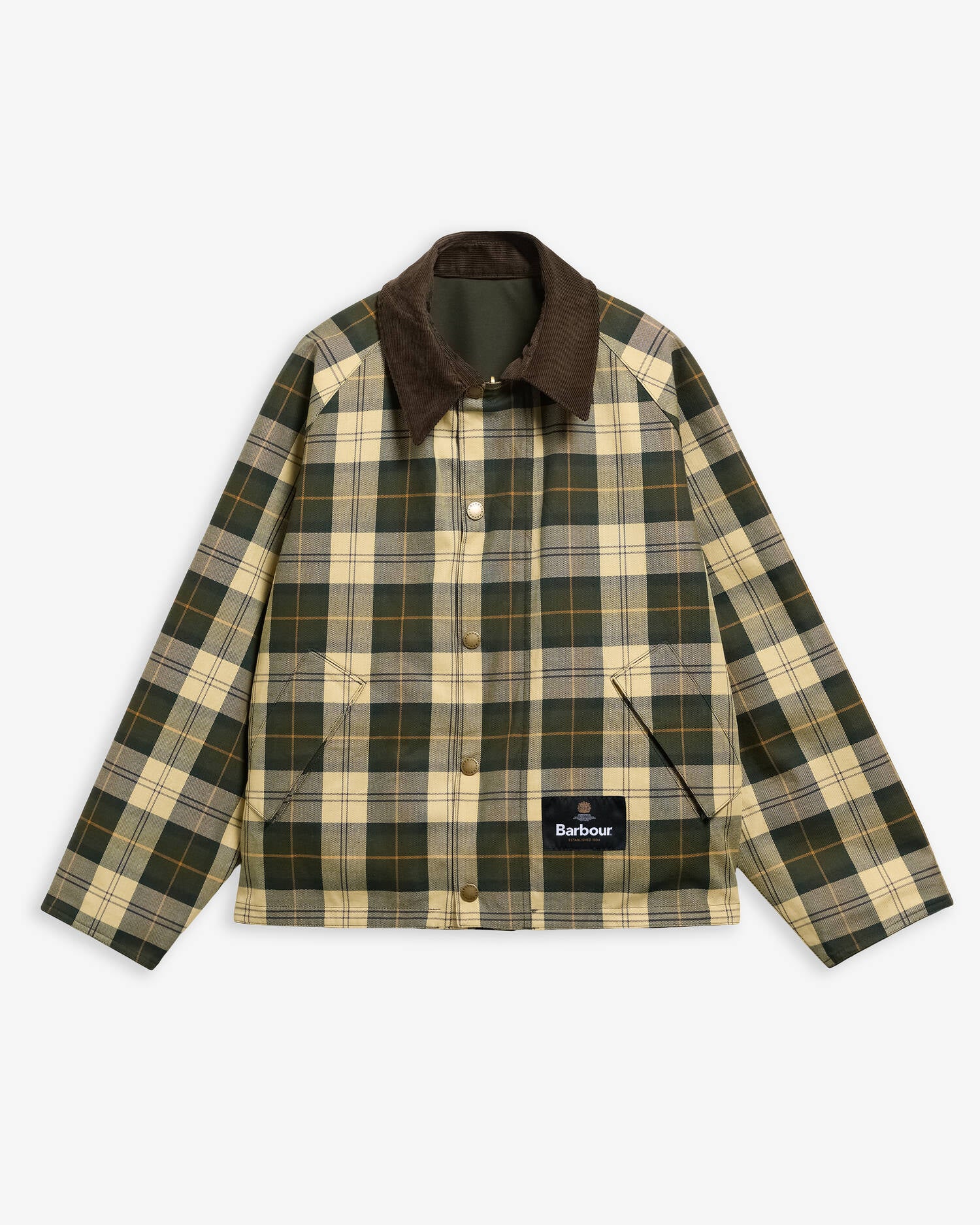 Barbour Transport Reversible Casual Jacket - Sage/Ancient Tartan