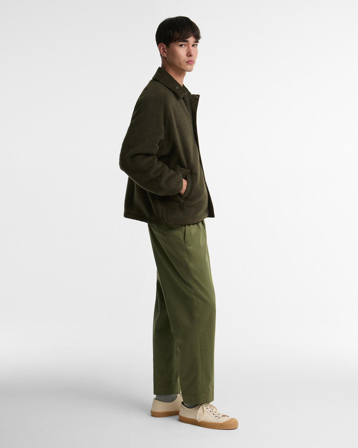 Barbour Transport Fleece Jacket - Sage