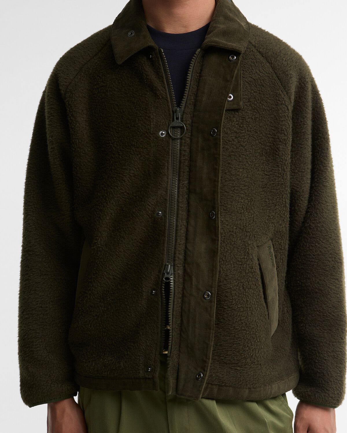 Barbour Transport Fleece Jacket - Sage