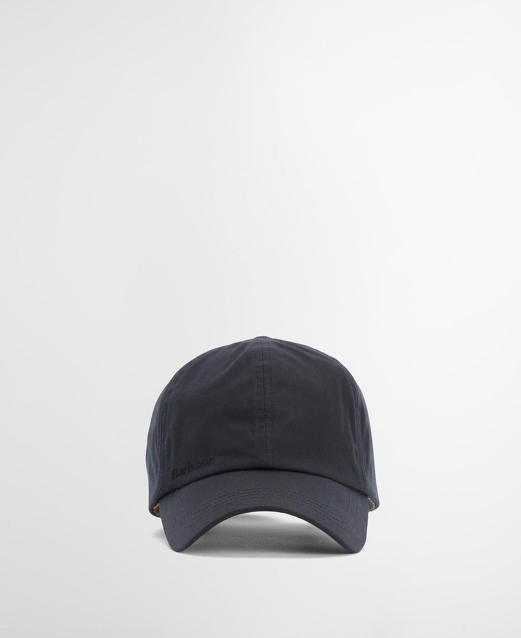 Barbour Wax Cap in Navy, worn
