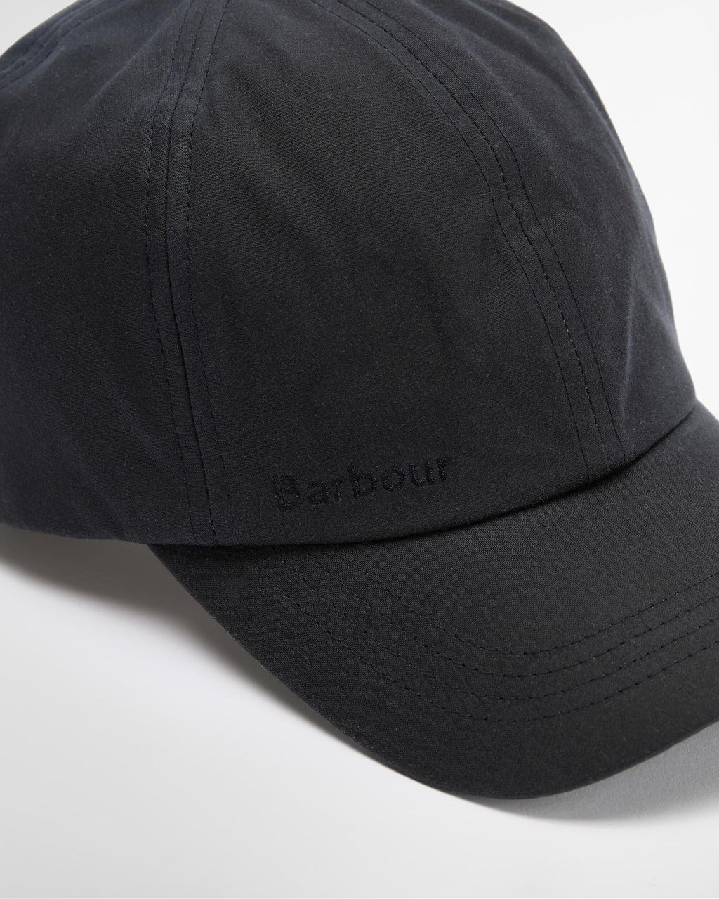 Barbour Wax Cap in Navy, detail
