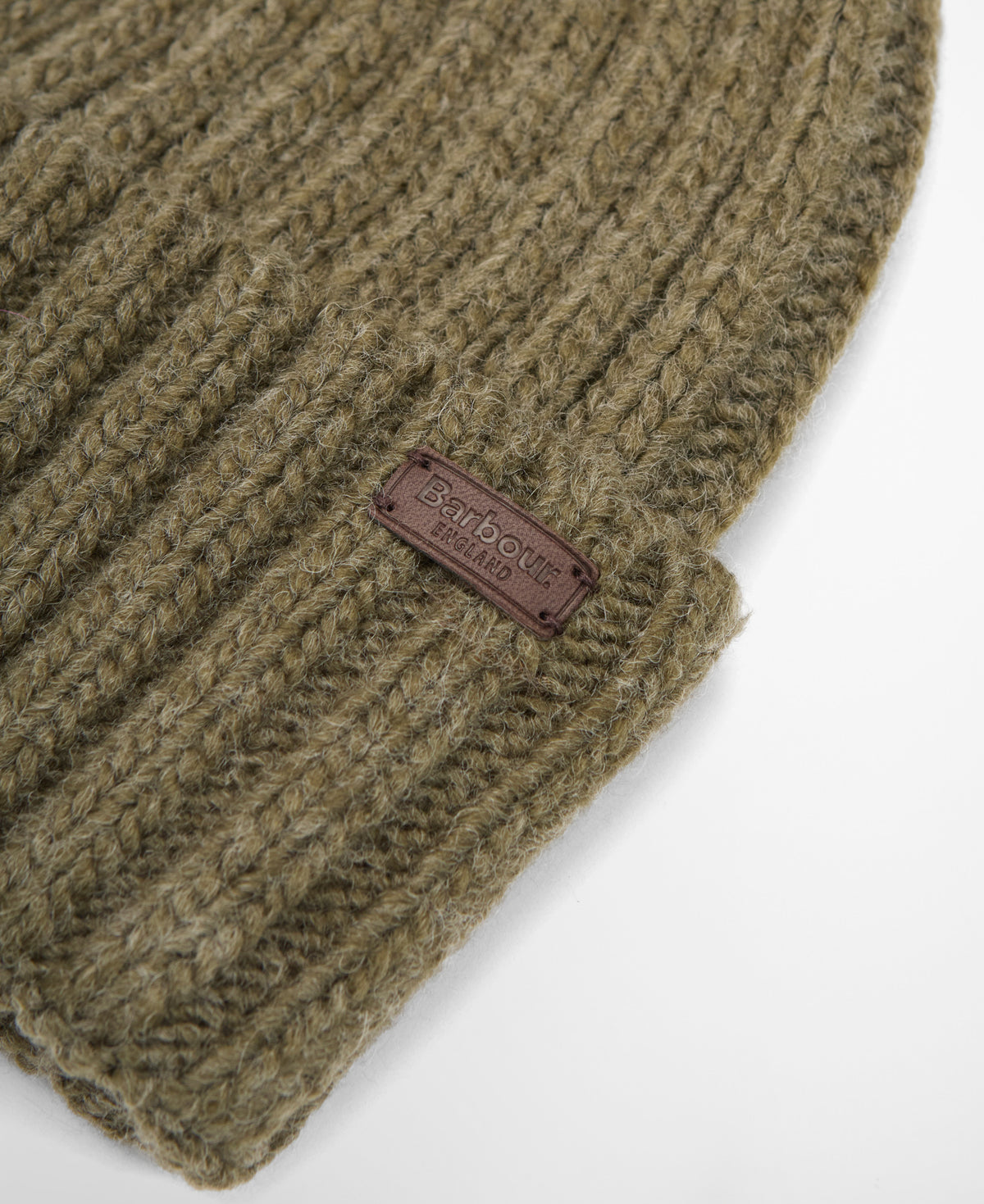 Barbour Kelson Pom Beanie Hat - Olive