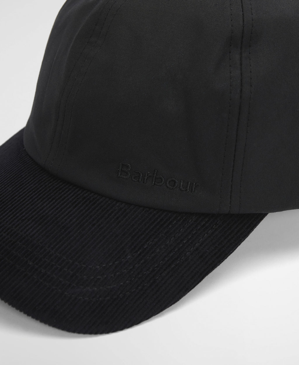 Barbour Ashby Cap in Black, detail