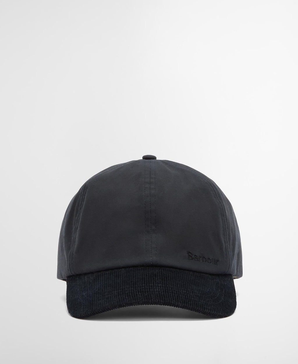 Barbour Ashby Cap in Navy, worn