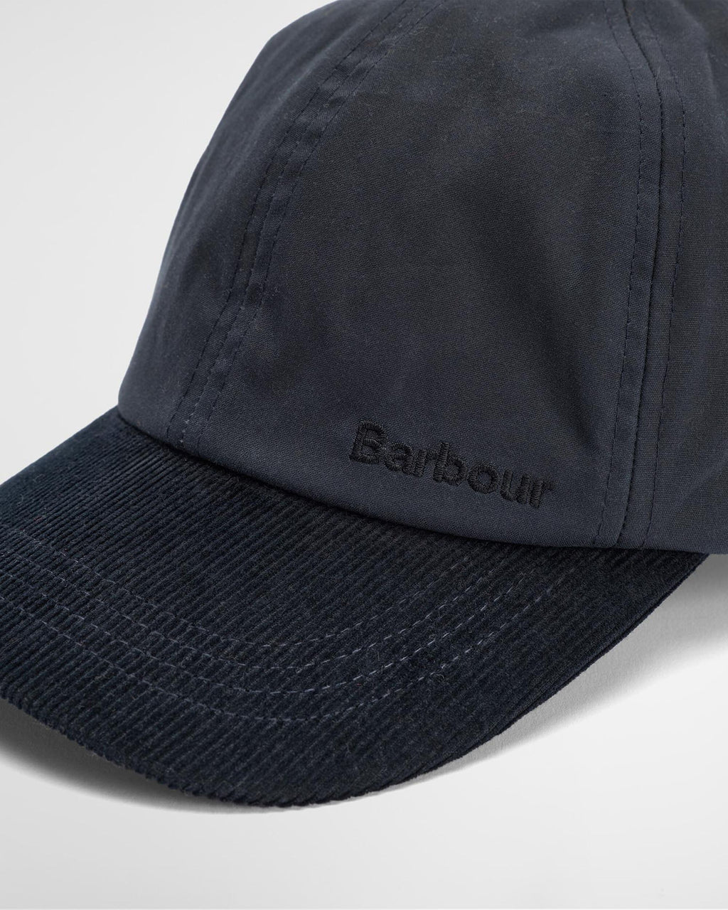Barbour Ashby Cap in Navy, detail
