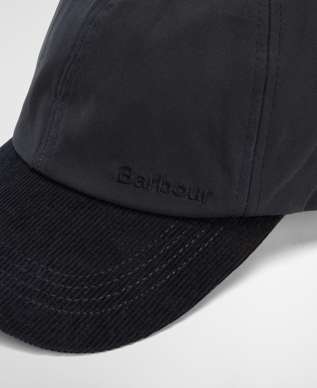 Barbour Ashby Cap in Navy, detail