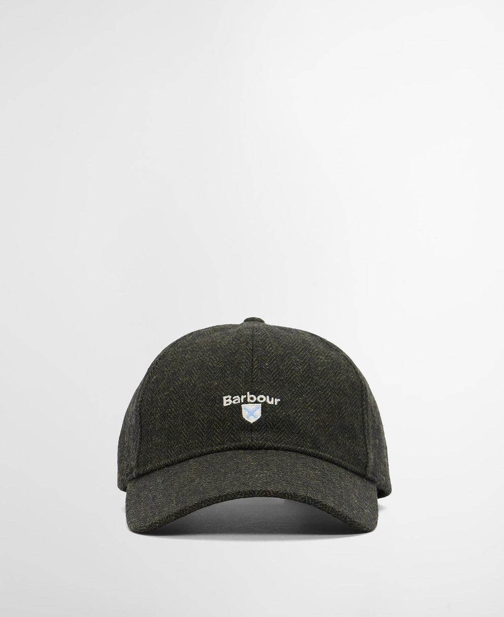 Barbour Barlow Cap in Olive, flat lay