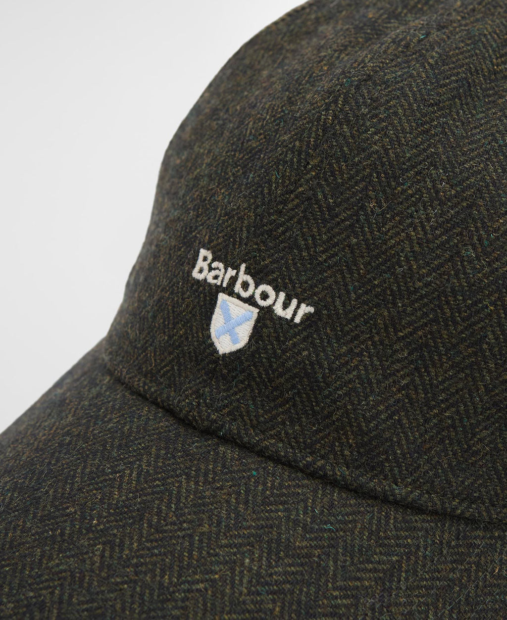 Barbour Barlow Cap in Olive, detail