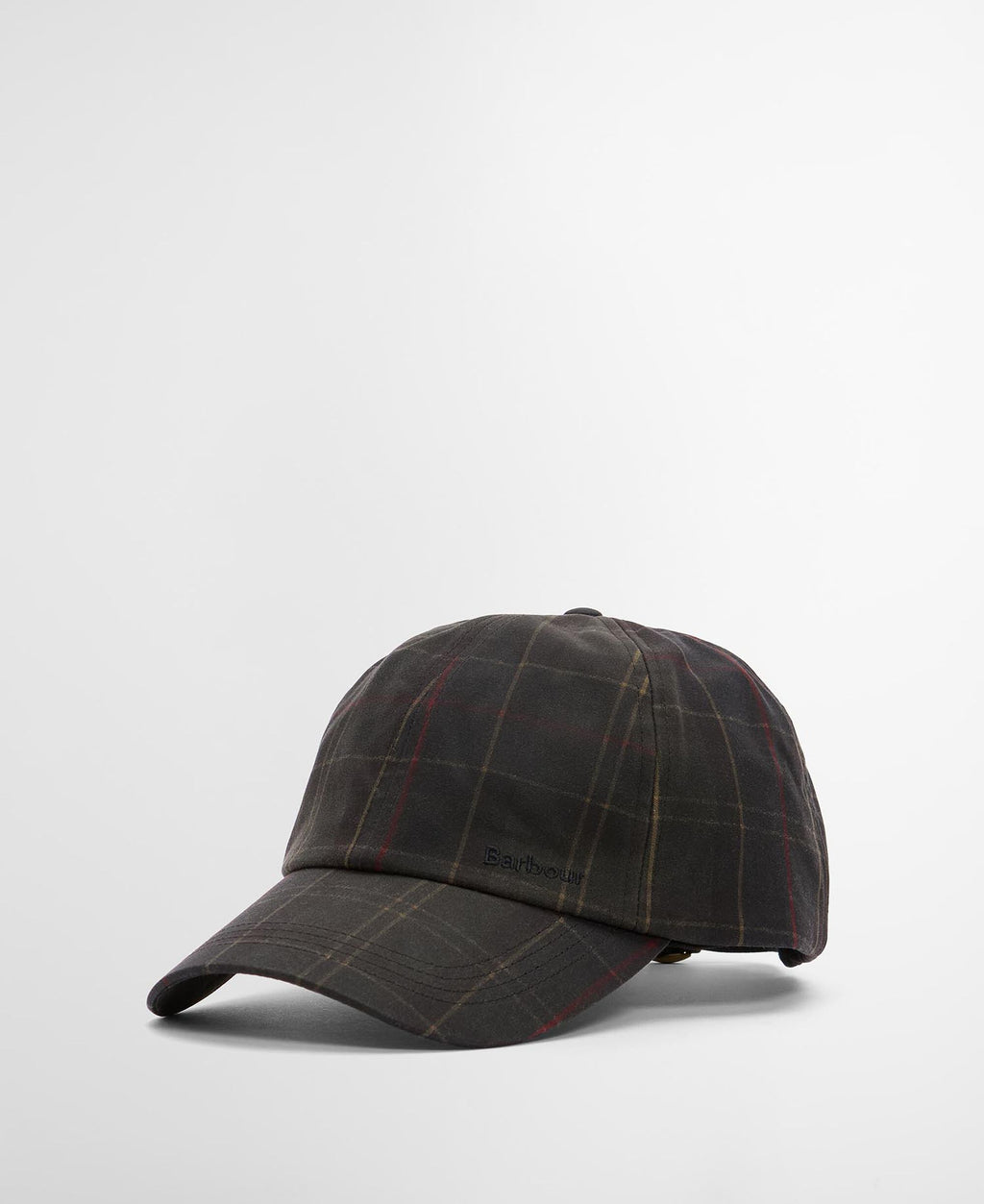 Barbour Haydon Tartan Cap in Dark Classic Tartan, front view