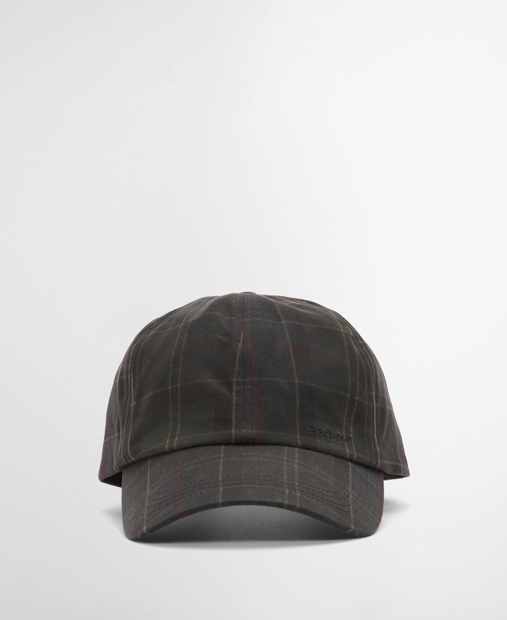 Barbour Haydon Tartan Cap in Dark Classic Tartan, detail