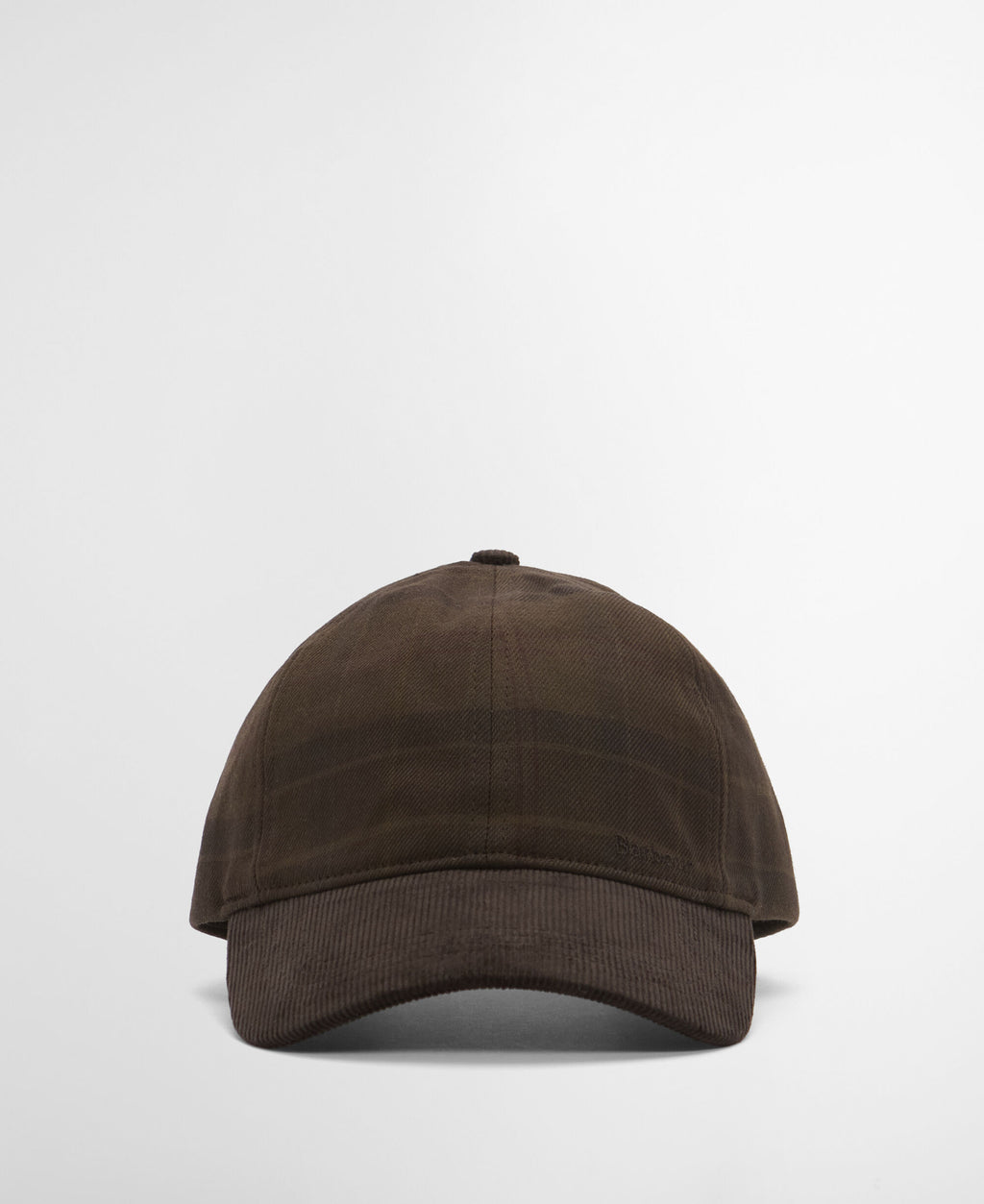 Barbour Macklow Cap in Muted Tartan, detail