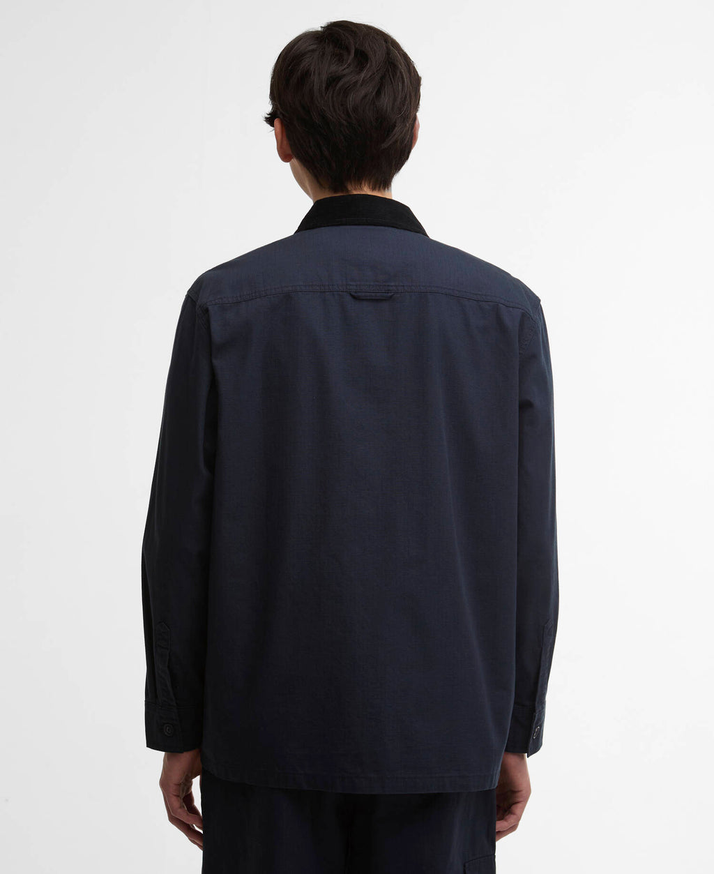 Barbour Endurance Ripstop Overshirt in Navy, rear view
