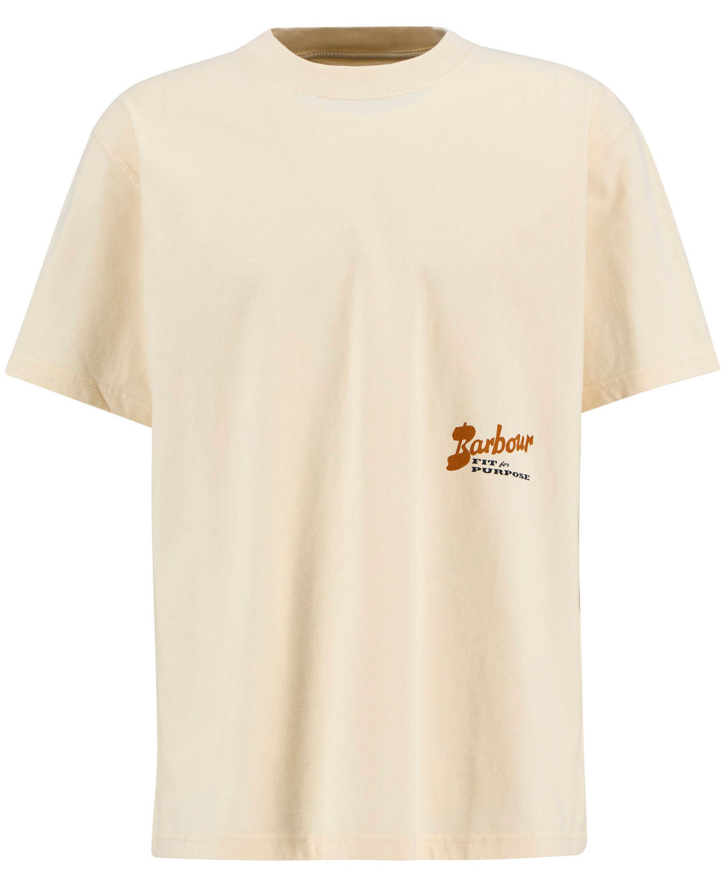 Barbour Terrain Oversized Graphic T-Shirt in Neutral, flat lay