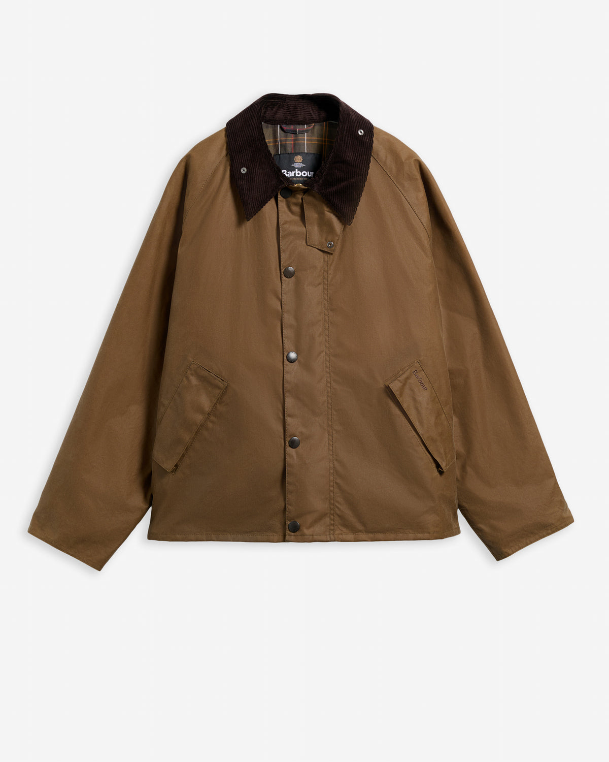 Barbour OS Transport Wax Jacket - Sand