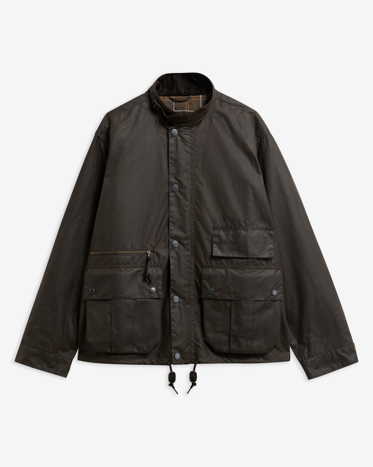 Barbour Modified Ursula Waxed Jacket - Dark Brown