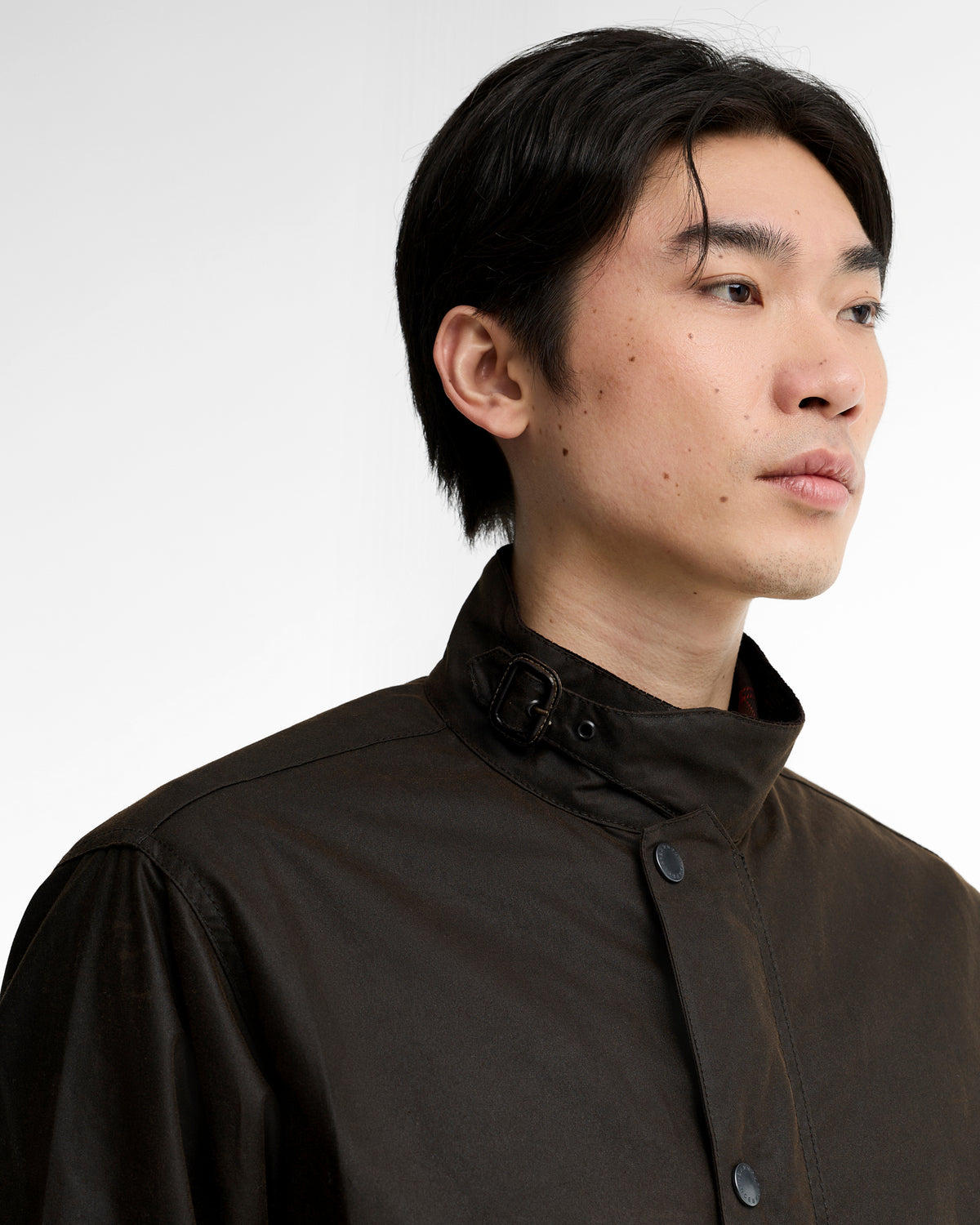 Barbour Modified Ursula Waxed Jacket - Dark Brown