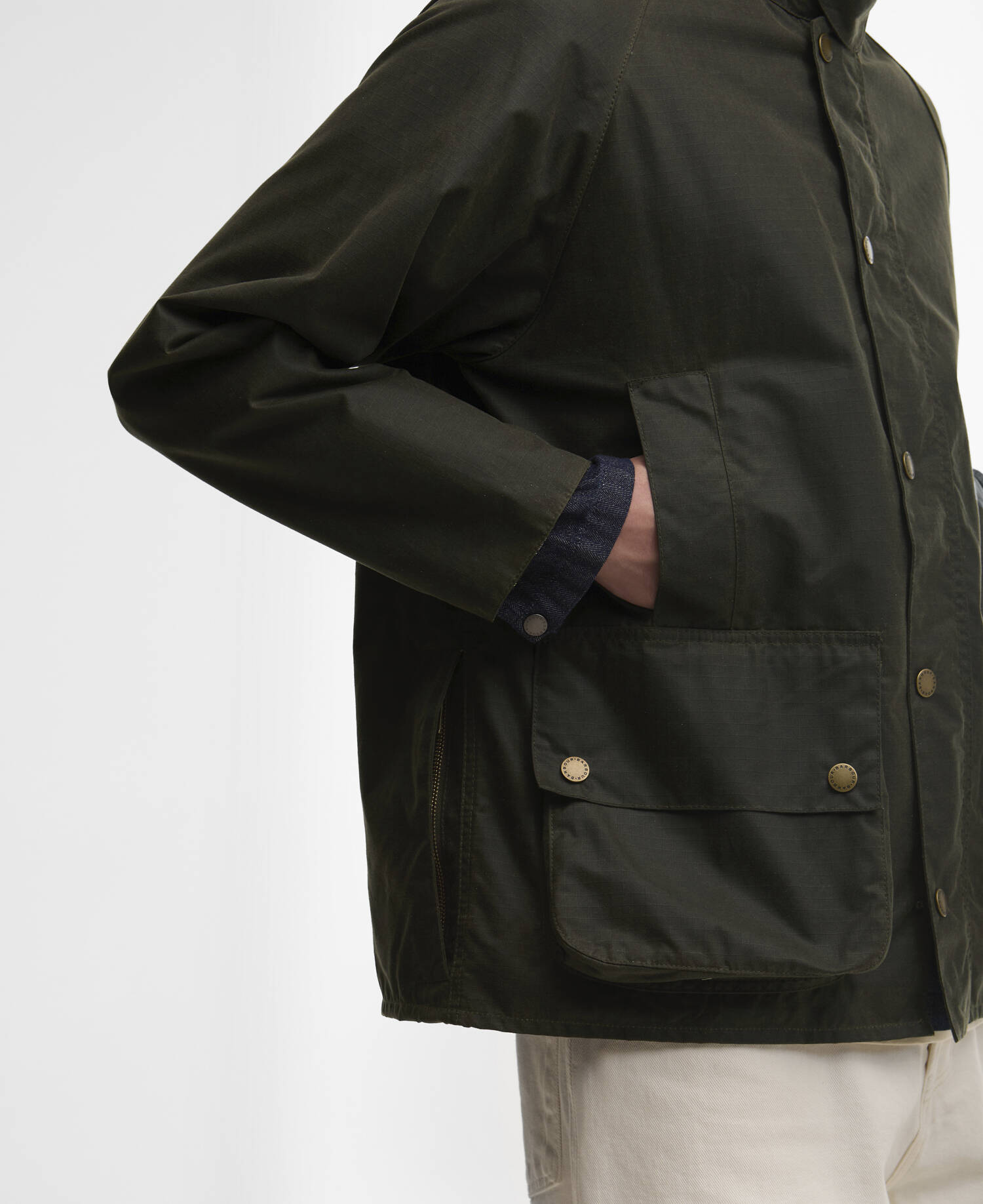 Barbour Beaufort Modern Waxed Jacket - Archive Olive