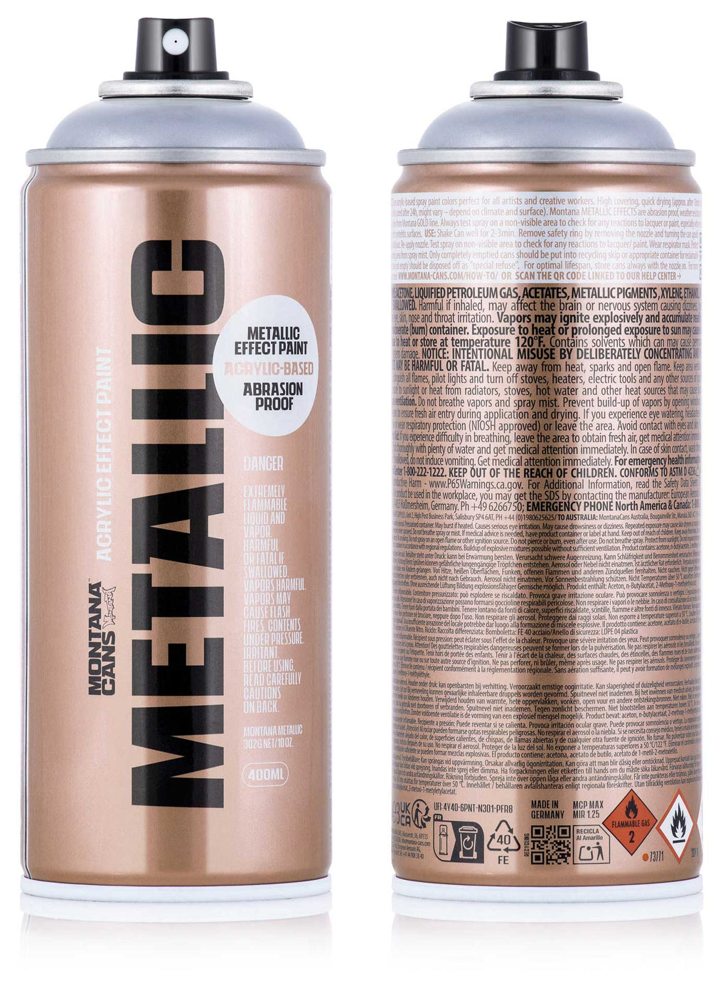 Metallic Effect Spray Paint 400ml - Graphite EMC7060