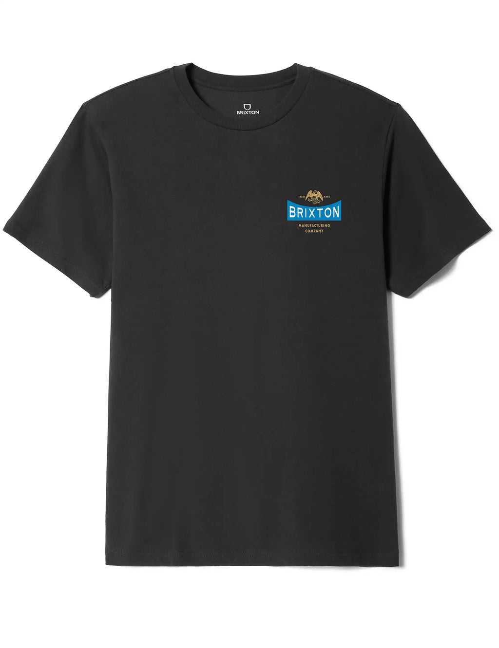 Black vintage T-shirt with small BRIXTON logo on chest
