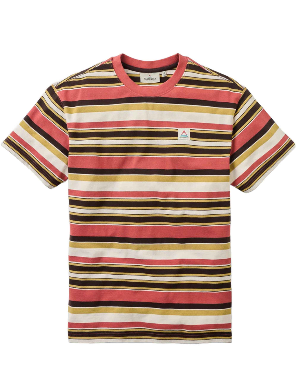 Wild Pine Stripe T-Shirt - Redwood Multi Stripe